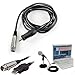 HDE 10 feet/3m XLR Female to USB 2.0 Cable - Black