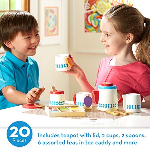 melissa and doug wooden tea set