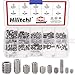 Hilitchi 200pcs M3/4/5/6/8 Stainless Steel Allen Head Socket Hex Grub Screw Assortment Kit (304 Stainless Steel)