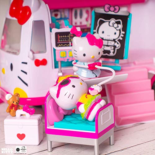 Dickie Toys 7/253246001 Hello Kitty Rettungsset mit Helikopter und Mobile Notaufnahme, inkl. 6 Hello Kitty Figuren, mehr als 15 Zubehörteile, Ambulanzset, Spielset, ab 3 Jahren – Bild 7