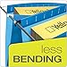 Pendaflex SureHook Reinforced Hanging Folders, Legal Size, Assorted Colors, 1/5 Cut, 20/BX (6153 1/5 Asst)