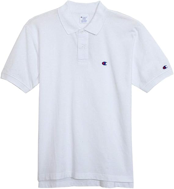 Amazon チャンピオン Champion ワンポイントロゴ入り ポロシャツ メンズ 19ss ベーシック C3 F356 ホワイト S ポロシャツ 通販