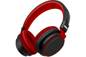 MIDOLA Headphones Kids Bluetooth Wireless Volume Limited 85/110dB Over On Ear Foldable Noise Protection Headset/Wired Inline Cable AUX 3.5mm Mic for Child Boy Girl Travel School Pad Tablet Black