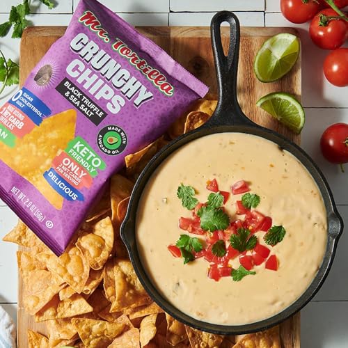 MR. TORTILLA PROTEIN KETO CHIPS – DAIRY FREE, KETO FRIENDLY TORTILLA CHIPS PROTEIN SNACKS, 3 NET CARBS PER SERVING, 10G PROTEIN PER BAG, LOW CARB – (MULTIGRAIN 2 OZ BAGS, 4-PACK)