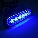 VSLED Universal 6-LED Blue Light 16-Flashing Mode Car Truck Warning Caution Emergency Construction Strobe LED LightBar