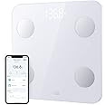 Wyze Scale S, Scale for Body Weight, FSA HSA Eligible, Digital Bathroom Scale for Body Fat, BMI, Muscle, Heart Rate, Body Composition Analyzer with App, Batteries Included, Bluetooth, 400 lb, White