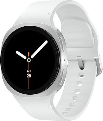 Samsung Galaxy Watch 8 (2025) 40mm Bluetooth Smartwatch, Cushion Design, Fitness Tracker, Sleep Coaching, Running Coach, Energy Score, Heart Rate Tracking, Silver [US Version, 2 Yr Warranty]