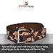 ProFitness Genuine Leather Tapered Workout Belt (4 Inches Wide) - Proper Weightlifting Form - Lower Back and Lumbar Support for Crossfit Exercises, Powerlifting Workouts (Medium, Camo)