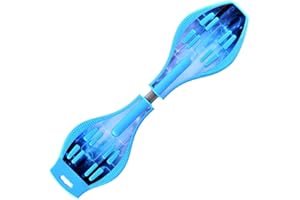 Magnitt Caster Board, Deluxe Junior Skateboard with Illuminating Wheels for More Excitement,Fun and Visibility, Twistboard for Kids 8+, Upgrade Color