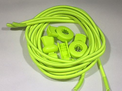 No Tie Elastic Shoe Laces from Ottimo Fitness: CLINCH DON'T TIE! (8 Green Neon)