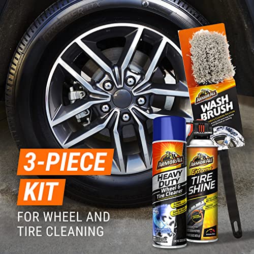 Armor All Wheel and Tire Cleaner and Tire Shine Kit, Heavy Duty Car