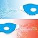 Plemo Spa Eye Mask, Ultra-Soft Silk Gel Beads Cool & Warm Therapy for Puffy Eyes & Dark Circles, Adjustable Hook and Loop Closure, Sky Blue