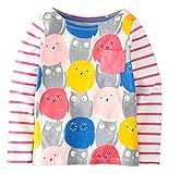 Fiream Girls Childlike Pattern Cotton Long Sleeve T-Shirt