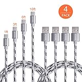 Ofspower 4Pack 1ft 3ft 6ft 10ft Braided USB Type C to A Fast Data & Charging Cord for Macbook, LG G6 V20 G5,Google Pixel, Nexus 6P 5X, Nintendo Switch, Samsung Galaxy S8+，Note 8