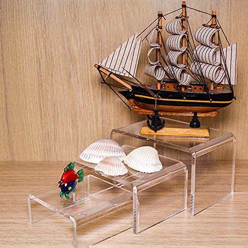 3 Clear+Acrylic+Risers+Display+Protective