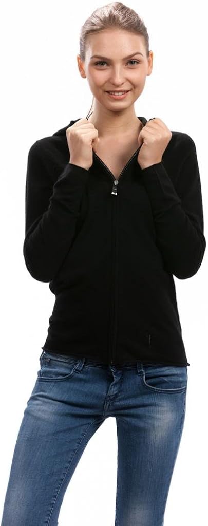 cashmere zip up hoodie womens