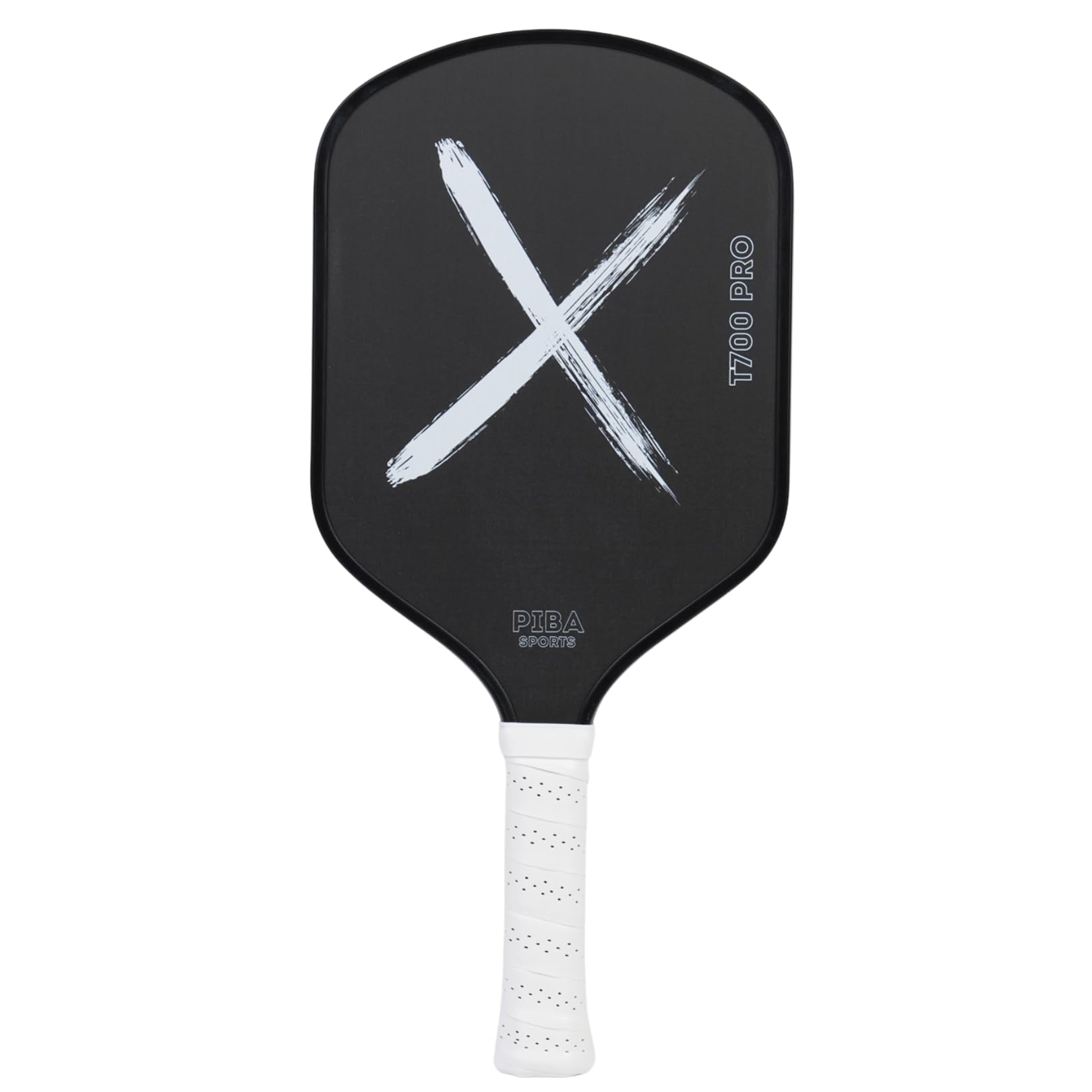 PIBA Sports PRO Pickleball Racket - T700 Carbon, 16 mm Honeycomb, Brushed Surface for Top Spin, Extended Handle, Lightweight and Precise, for Advanced and Professionals (X Pro Series T700)