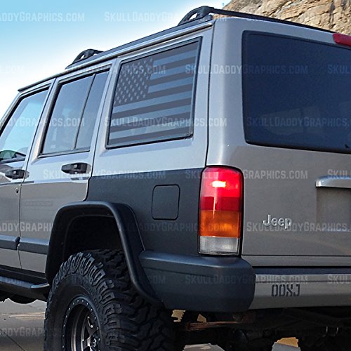 Skull Daddy Graphics XJ Window Flags to fit Jeep Cherokee 19872001 (XJ