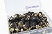 HENREK Push Pins, 300pcs 3/8-Inch Plastic Round Head, 5/16-Inch Steel Point Thumb Tacks (Black)