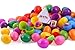 Toy filled Easter eggs, surprise eggs filled with Easter toys, 100 pack great for Easter eggs school hunt, Surprise Eggs Hinged Together for Easy Assembly with Bonus Easter Multi Color Highlighter.