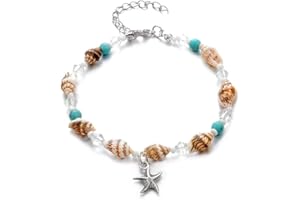Beads Anklets Women Shell Starfish Beads Anklets Bracelet Vintage Elegant Anklets For Women Party Jewelry Durable and Practic