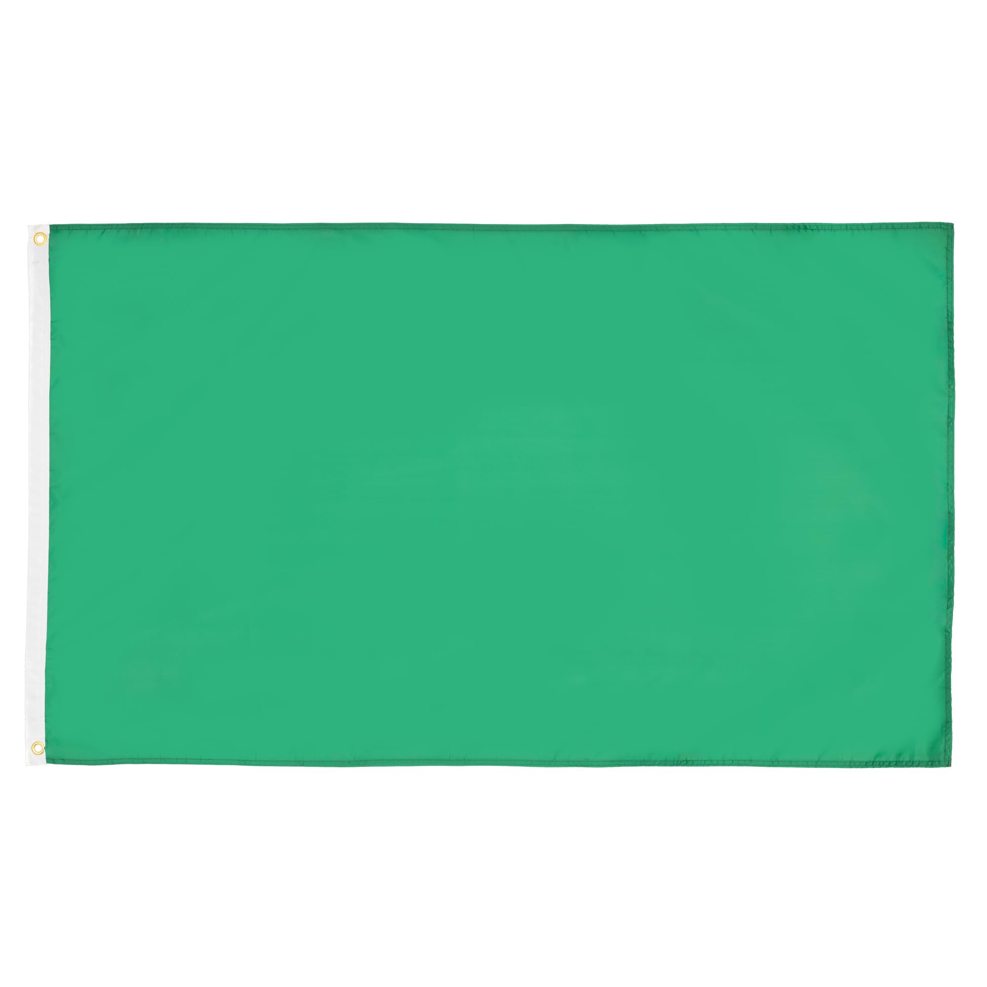 AZ FLAG - Plain Green Flag - Large 5x8 Ft - 100D Polyester Green Solid Color Big Banner with Two Metal Grommets - Fade Resistant - Vivid Colors - 5' x 8' Feet - 250x150 Cm — image 1