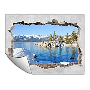 Wall Paper Small Wall Mural Creative 3D Photo Wall Art Removable Wall Decoration for Bedroom Living Room - 24x32 inches