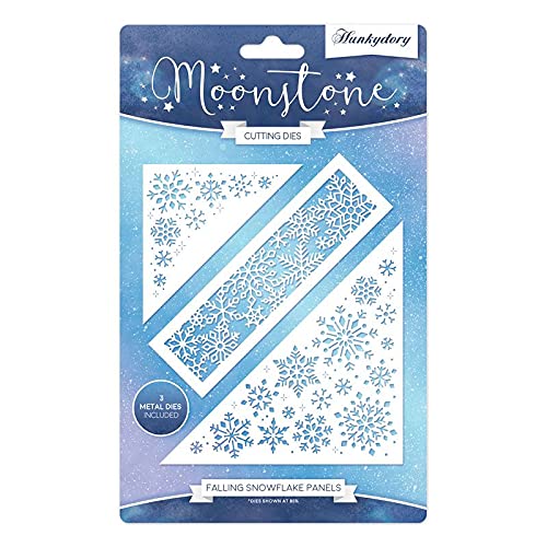 Hunkydory Moonstone Dies - Falling Snowflake Panels