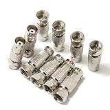 Ancable 10-Pack F-Type Male Plug to BNC Female Jack RF Radio Antenna Coax Adapter