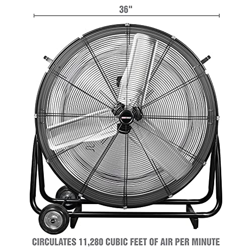 OEMTOOLS OEM24875 36" DirectDrive Barrel Fan, Large Industrial Fan