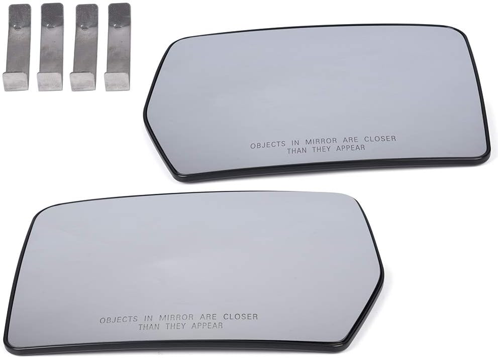 2PCS LH & RH Passenger Driver Side Rear View Mirror Glass
