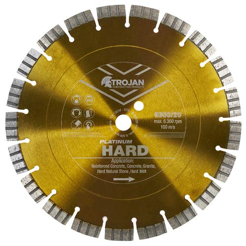 Trojan Platinum Hard Material 300mm Diamond Cutting Blade