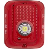 System Sensor SRLED L-Series Wall-Mount Strobe with LED, Red; Electrically Compatible with Legacy SpectrAlert, SpectrAlert Advance and L-Series Devices; Tamper-Resistant; 24VDC Operation Only
