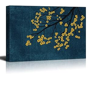 Canvas Wall Art Gorgeous Vintage Flower Pictures Home Wall Decorations for Bedroom Living Room Paintings Canvas Prints Framed - 12x18 inches
