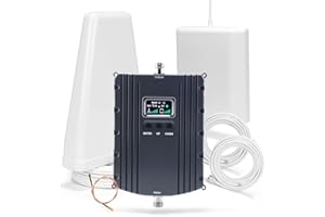 SNDCELLUP Cell Phone Booster for Home & Office,Up to 5500Sq Ft,Cell Phone Signal Booster for Band 2/25 / 4/66 / 5/12 / 17/13 with All U.S. Carriers,Boosts 5G 4G LTE, FCC Approved Cell Booster