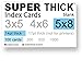 100 SUPER THICK index cards/ 5