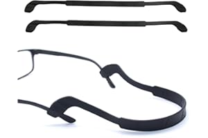 Glasses Strap Anti-Slip Silicone Eyeglass Strap Eyewear Retainers Sports Elastic Soft Sunglass Cord Holder for Men Women 2PCS