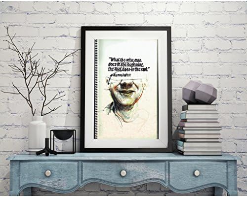 THE WISE MAN. WARREN BUFFETT QUOTE. MOTIVATIONAL PRINT