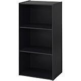 アイリスオーヤマ カラーボックス 3段 幅41×奥行29×高さ87.1cm ブラック ECX-3