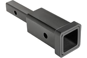 REESE Towpower 7020500 Trailer Hitch Receiver Adapter, Converts 1-1/4 Inch Square Receiver Opening to 2 Inch, 3,500 lbs. Capacity, 6 Inch Length