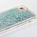 iPhone 7 / iPhone 8 Case with Floating Liquid - SUPVIN Liquid Phone Case for Girls, Fashion Flowing Liquid Floating Luxury Bling Glitter Sparkle Diamond Hard Clear Case for Apple iPhone 7 / iPhone 8