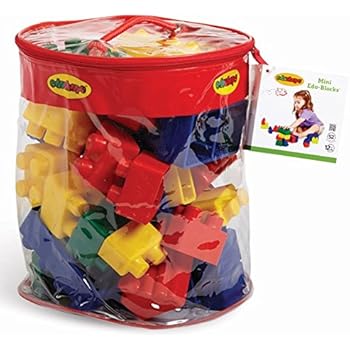 Edushape Mini Edu-Blocks Flexible Blocks, 52 Piece