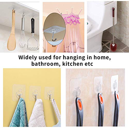 Wall Hooks Adhesive 15 LB (MAX) HeavyDuty Picture Hanger Hooks, 150