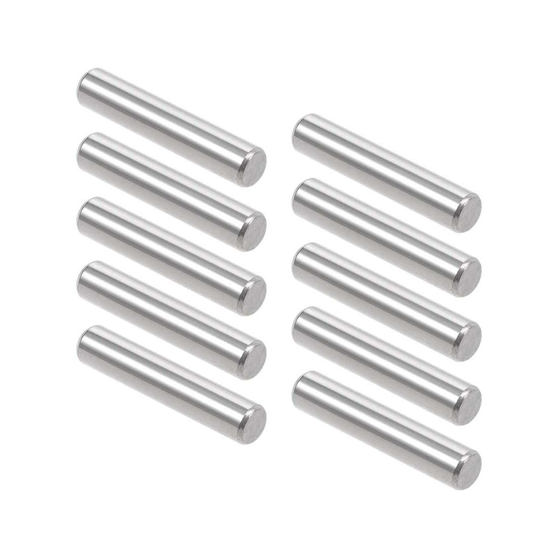 Unifizz 10Pcs 6 x 30mm Dowel Pin 304 Stainless Steel Shelf Pegs Support Shelves Silver Tone