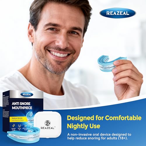 Anti Snoring Device for a Restful Sleep: Adjustable Anti Snore Mouthpiece, Helps Reduce Adult Snoring, Suitable for Home and Travel