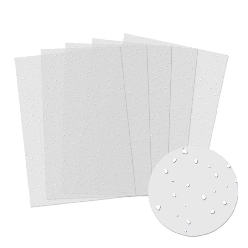 Hunkydory Acetate Sheets 5/Pkg-Snowfall
