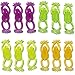 ZJT Stretchy Flying Frogs, Stress-Relieving Toy Slingshot Flying Frog Funny Rubber Toy Sticky Prank Toy(Pack of 12).