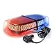 Xprite 240 LED Red & Blue Roof Top LED Emergency Strobe Lights Mini Bar for Cars Trucks Snow Plow Vehicles Warning Caution Lights w/Magnetic Base