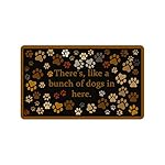 There's Like A Bunch of Dogs in Here. Funny Design Indoor/Outdoor Doormat 30(L)X18(W) inch Non-Slip Machine-washable Home Decor