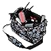 Compact Professional Hairdressing Hair Salon Styling Tools Carry Case Bag Organizer - Midnight Flowers